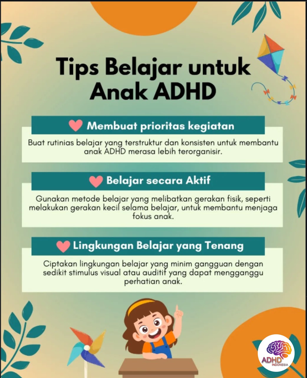 Strategi Belajar yang Cocok untuk Anak ADHD di Kabupaten Tojo Una-Una